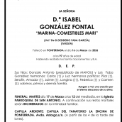 ISABEL GONZALEZ FONTAL