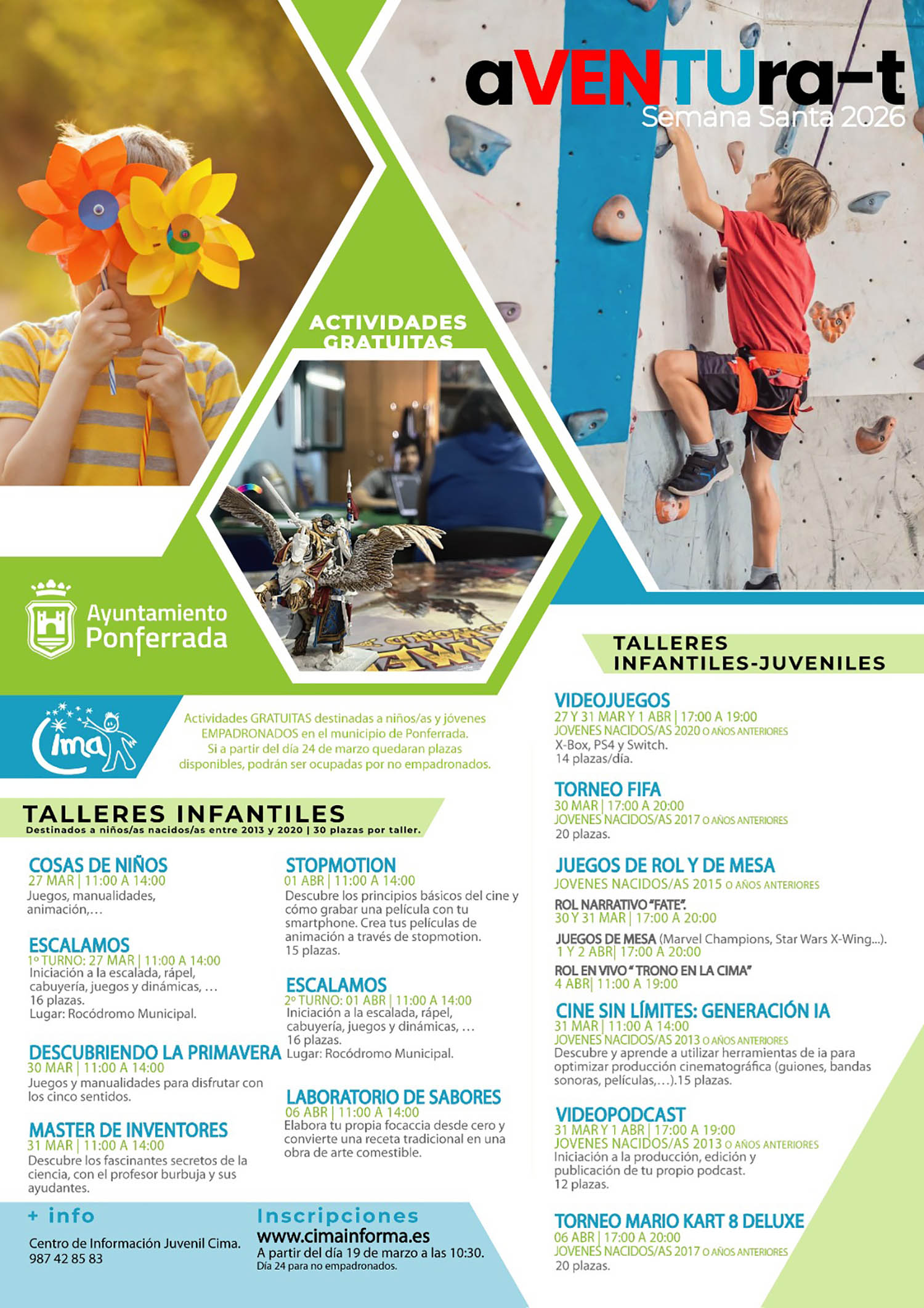 Actividades juveniles de la Semana Santa en Ponferrada