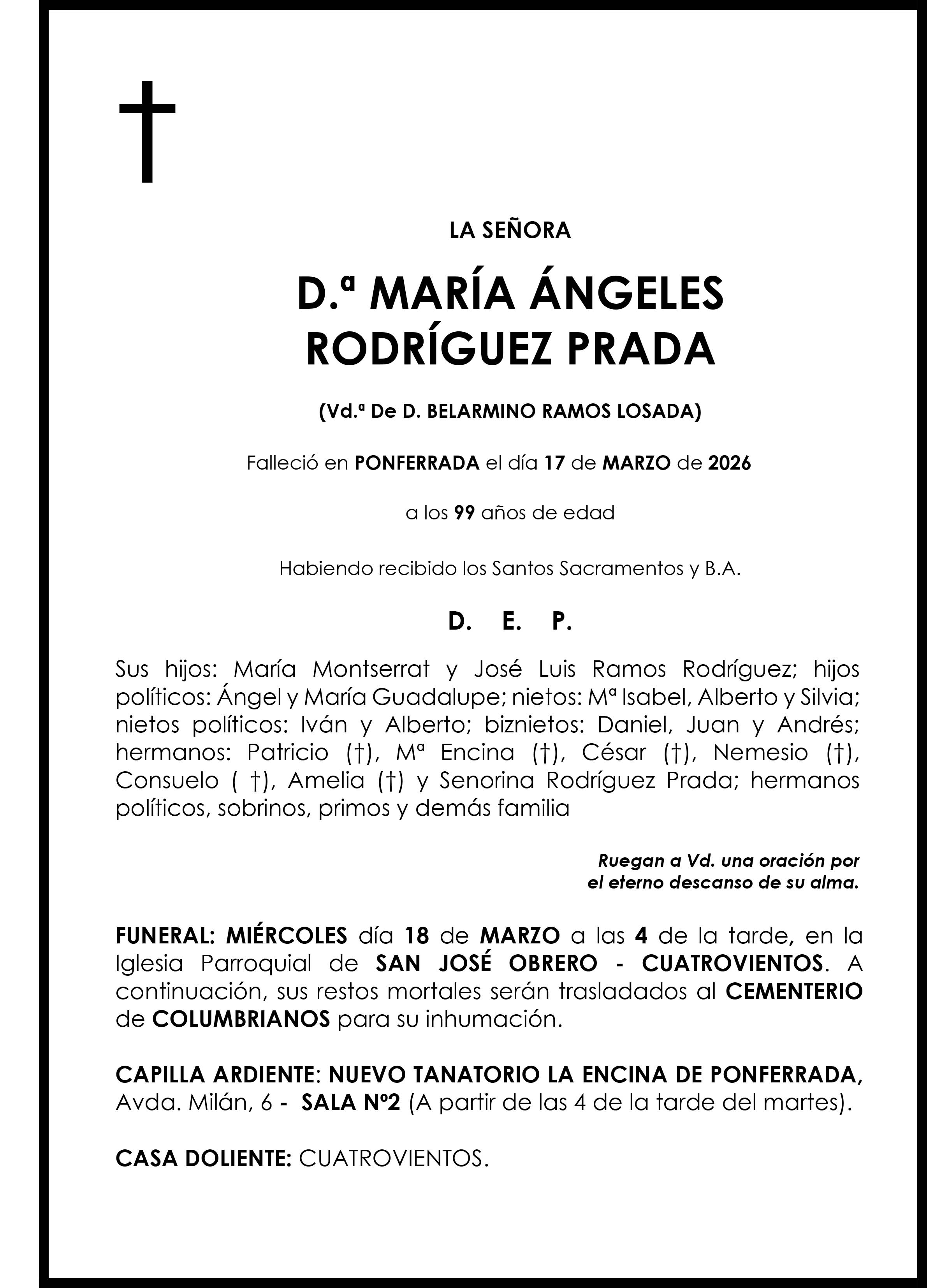 MARIA ANGELES RODRIGUEZ PRADA