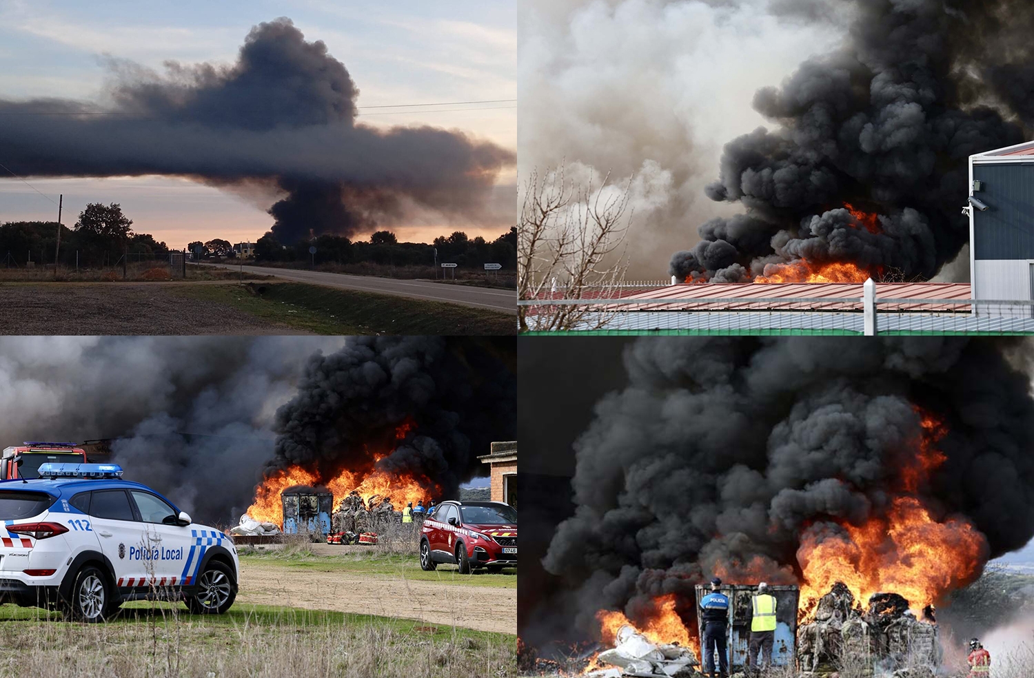 Incendio en La Bañeza