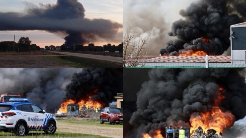 Incendio en La Bañeza