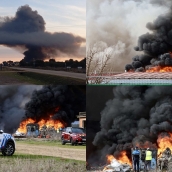 Incendio en La Bañeza