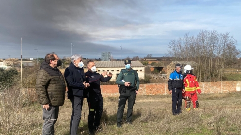 Incendio nave La Bañeza