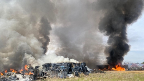 Incendio nave La Bañeza 