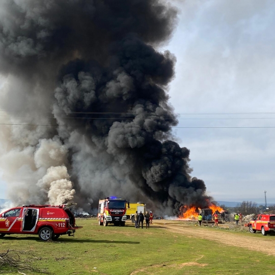 Incendio nave La Bañeza 