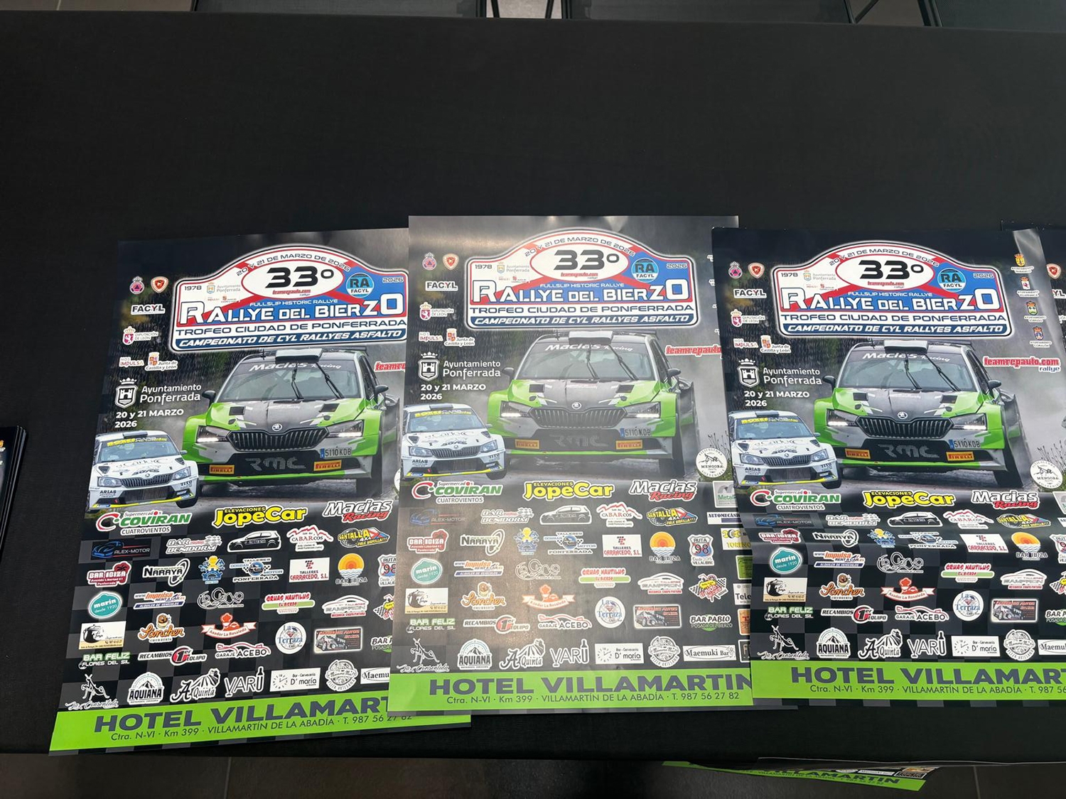 Cartel de la 33ª edición del Rallye del Bierzo