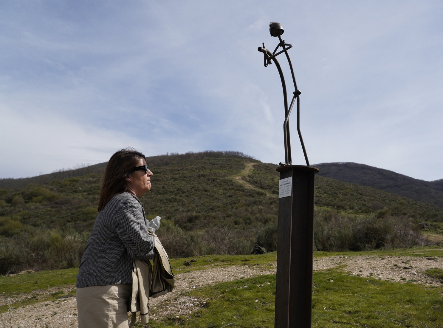 César Sánchez / ICAL. Homenaje al bombero forestal soriano, Nacho Rumbao, fallecido el 17 de agosto en Espinoso de Compludo (Ponferrada), durante las labores de extinción del incendio de Llamas de Cabrera 