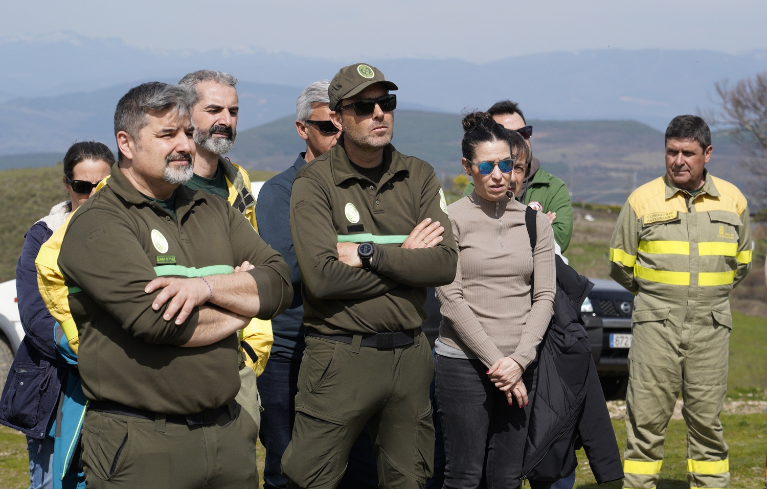 César Sánchez / ICAL. Homenaje al bombero forestal soriano, Nacho Rumbao, fallecido el 17 de agosto en Espinoso de Compludo (Ponferrada), durante las labores de extinción del incendio de Llamas de Cabrera 