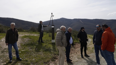 César Sánchez / ICAL. Homenaje al bombero forestal soriano, Nacho Rumbao, fallecido el 17 de agosto en Espinoso de Compludo (Ponferrada), durante las labores de extinción del incendio de Llamas de Cabrera 