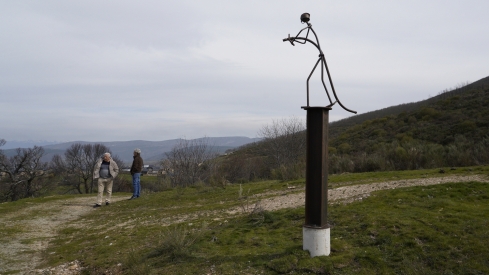 César Sánchez / ICAL. Homenaje al bombero forestal soriano, Nacho Rumbao, fallecido el 17 de agosto en Espinoso de Compludo (Ponferrada), durante las labores de extinción del incendio de Llamas de Cabrera 