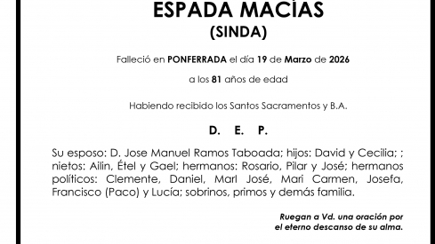 GUMERSINDA ESPADA MACIAS