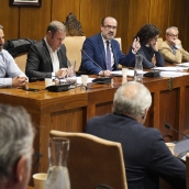 Foto archivo de un pleno del Ayuntamiento de Ponferrada. César Sánchez ICAL. El alcalde de Ponferrada, Marco Morala Foto archivo de un pleno del Ayuntamiento de Ponferrada. César Sánchez ICAL. El alcalde de Ponferrada, Marco Morala