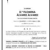 FILOMENA ÁLVAREZ ÁLVAREZ FILOMENA ÁLVAREZ ÁLVAREZ