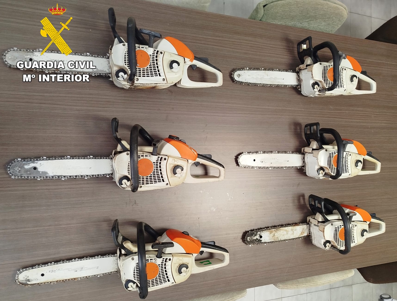 Motosierras robadas en Arlanza