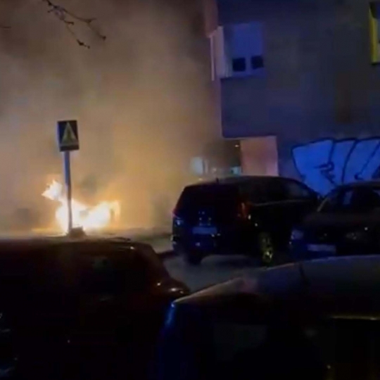 Incendio contenedores en Ponferrada.