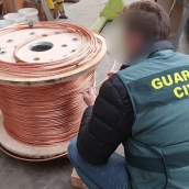 Desarticulada red de robos de cobre en León: Seis detenidos y 1.450 kilos recuperados