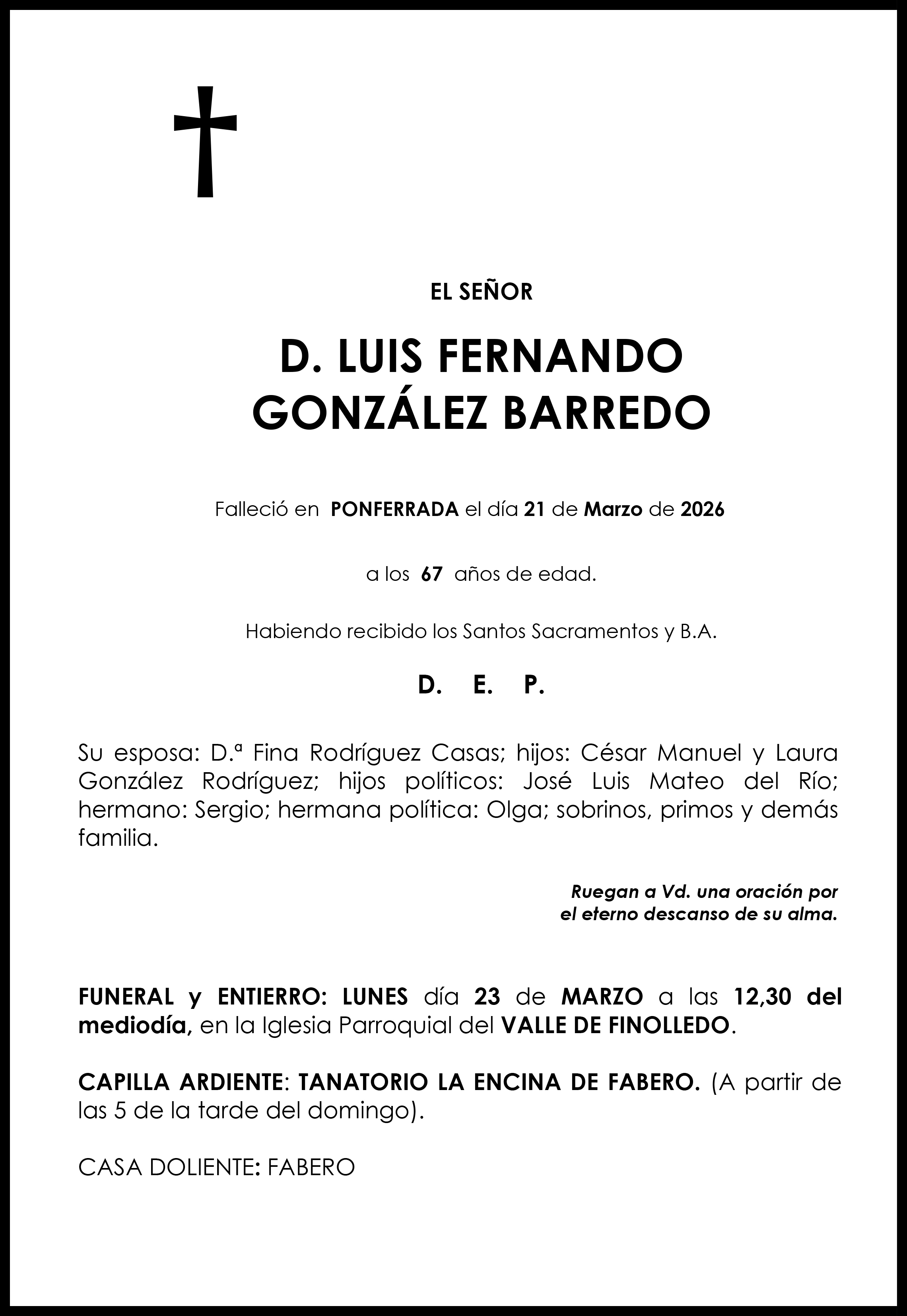 LUIS FERNANDO GONZALEZ BARREDO