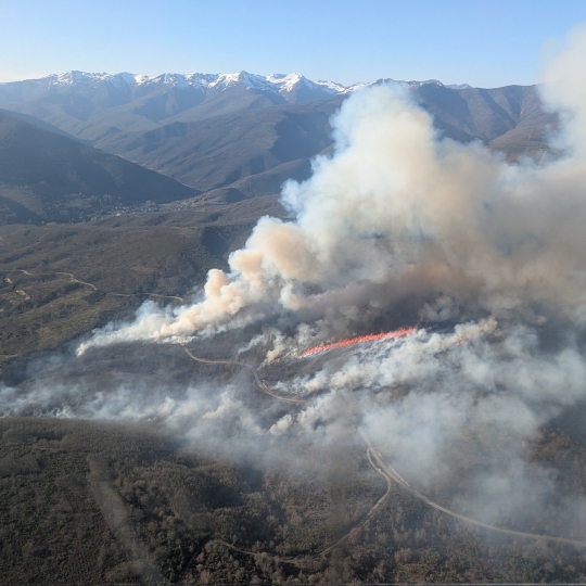 Incendio Igüeña   Foto: @briftabuyo