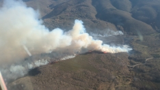 Incendio Igüeña Foto: @briftabuyo