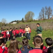 Plantación de robles por los escolares de Ponferrada Plantación de robles por los escolares de Ponferrada