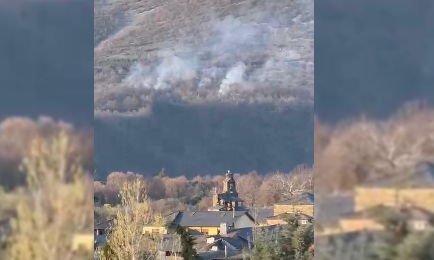 Fuego en Susañe del Sil 