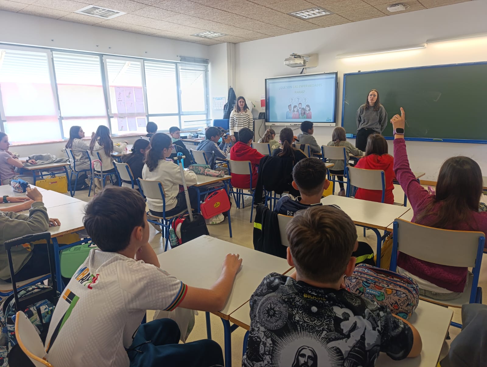 Charla educativa en un colegio