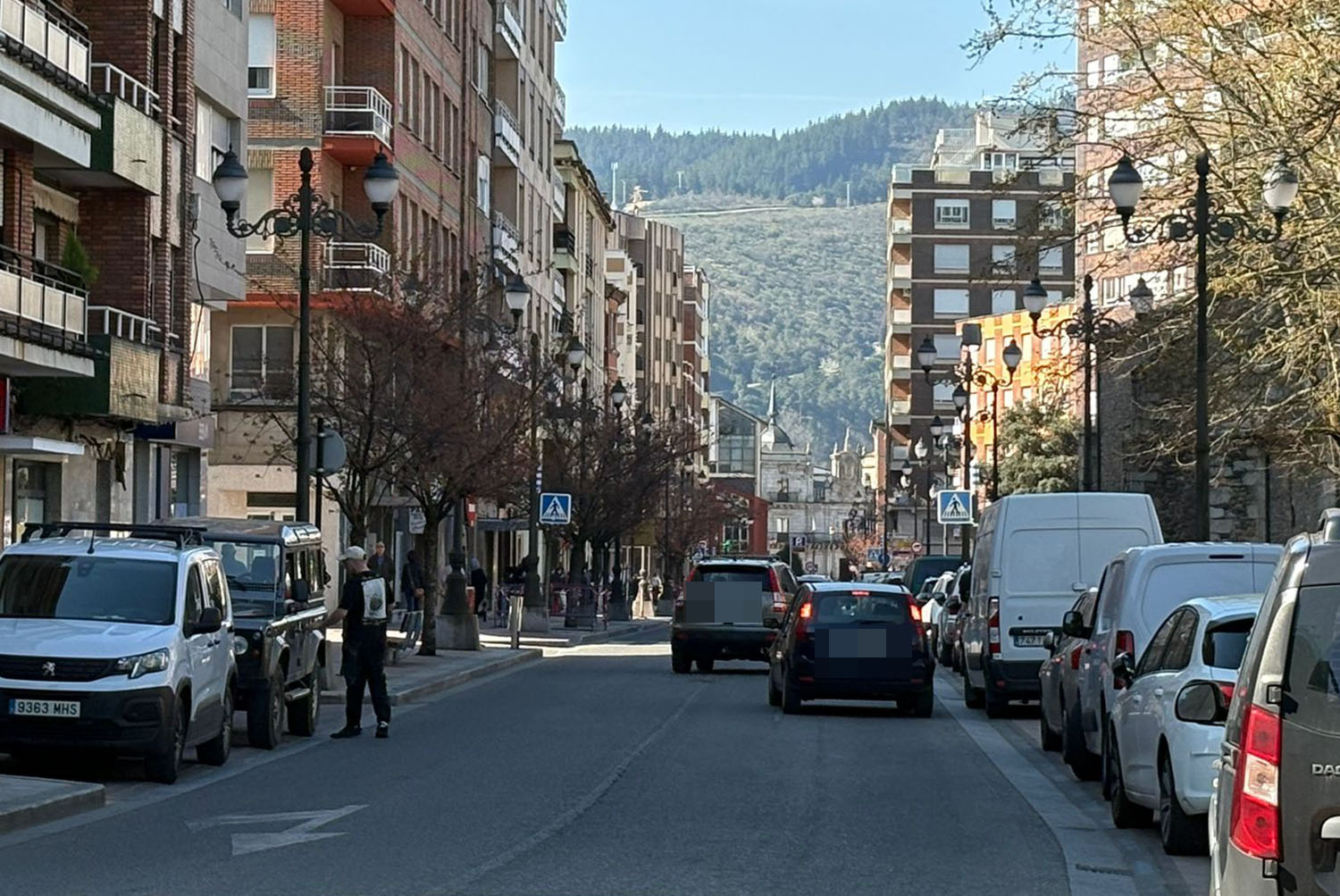 Atropello en la calle ancha de Ponferrada