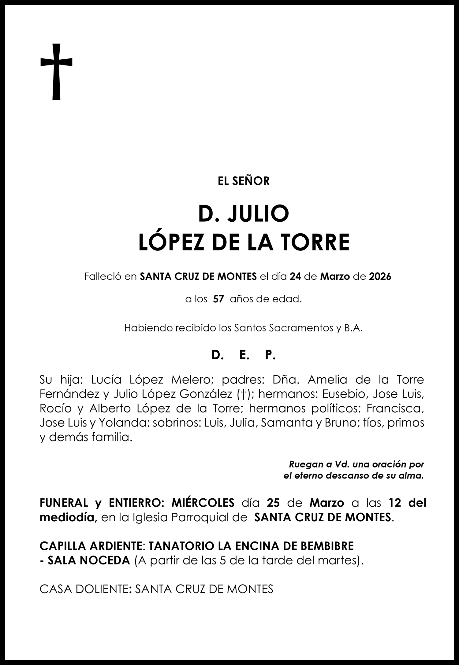 JULIOLÓPEZ DE LA TORRE