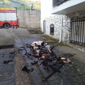 Incendio en una vivienda de San Esteban de Valdueza