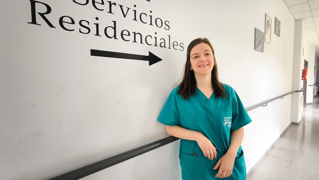 La fisioterapeuta de Asprona Bierzo, Eva Fernández Baró La fisioterapeuta de Asprona Bierzo, Eva Fernández Baró