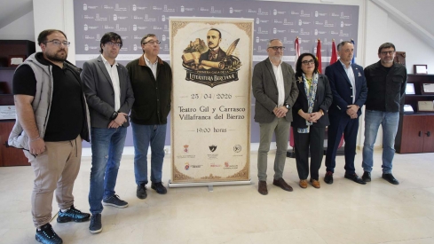 César Sánchez ICAL . El presidente del Consejo Comarcal del Bierzo, Olegario Ramón (4D), junto al alcalde de Villafranca del Bierzo, José Manuel Pereira (3I), el delegado en León de la Unión Nacional de Escritores César Sánchez ICAL . El presidente del Consejo Comarcal del Bierzo, Olegario Ramón (4D), junto al alcalde de Villafranca del Bierzo, José Manuel Pereira (3I), el delegado en León de la Unión Nacional de Escritores