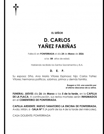 CARLOS YAÑEZ FARIÑAS