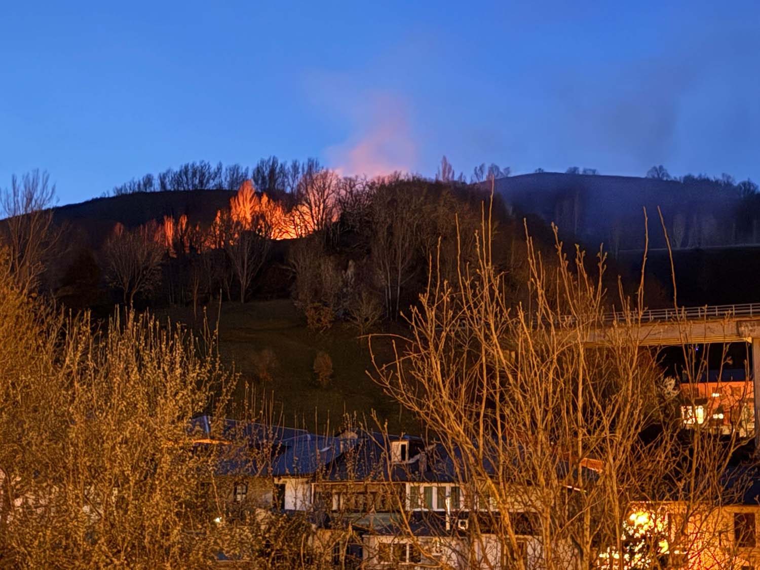 Incendio en Vega de Valcarce
