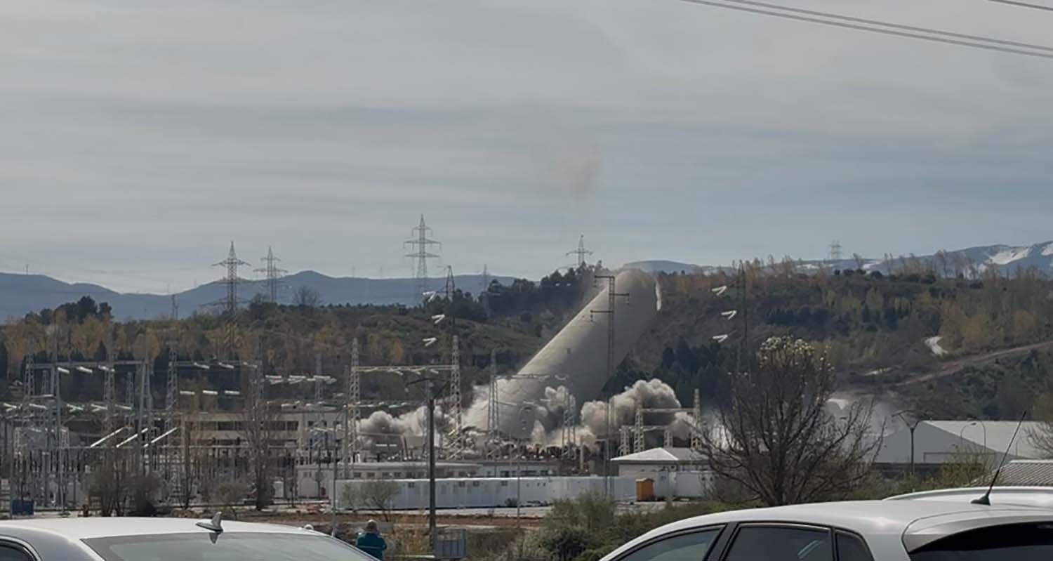 última voladura de Compostilla II.