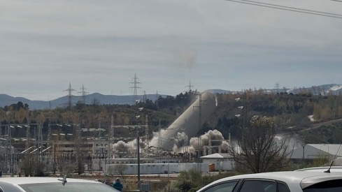 última voladura de Compostilla II.