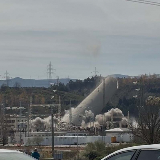 última voladura de Compostilla II.