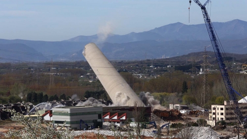 última voladura de Compostilla II 