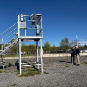 Visita del subdelegado del Gobierno a la estación meteorológica de Ponferrada
