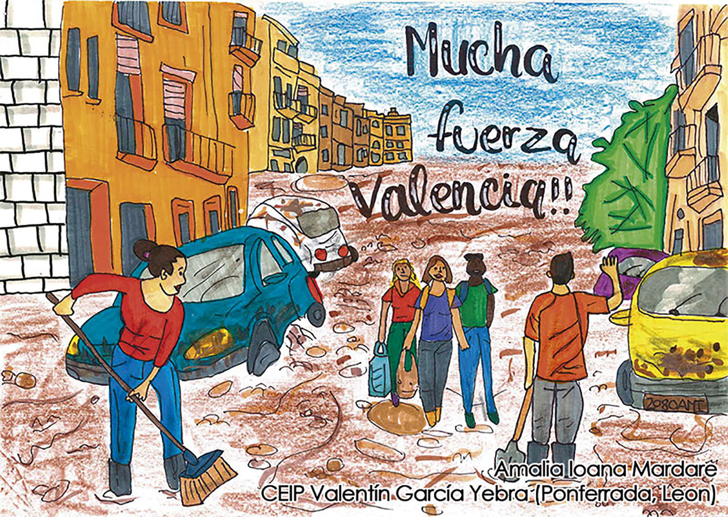 Amalia Ioana Mardare Concurso de Dibujo sobre Derechos Humanos del Defensor del Pueblo