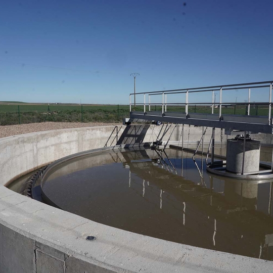 EDAR en una imagen de archivo EDAR en una imagen de archivo