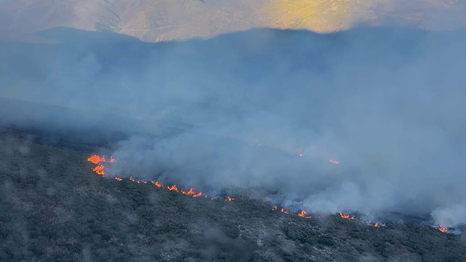 Situación del incendio de Benuza
