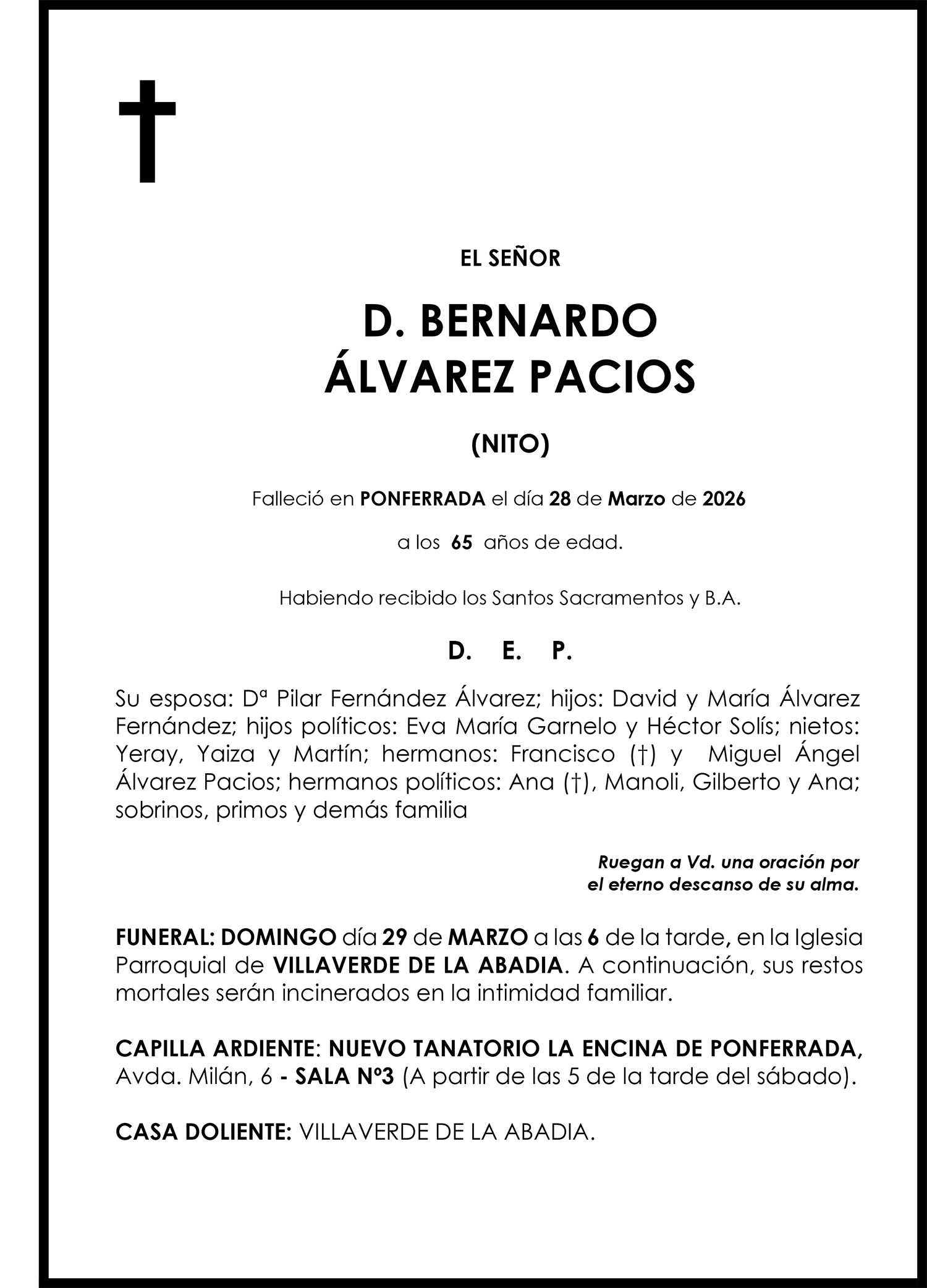 BERNARDO ÁLVAREZ PACIOS (NITO)