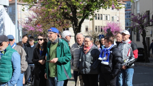 Llegada de aficionados a Ourense (36)