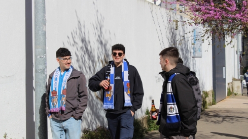 Llegada de aficionados a Ourense (39)