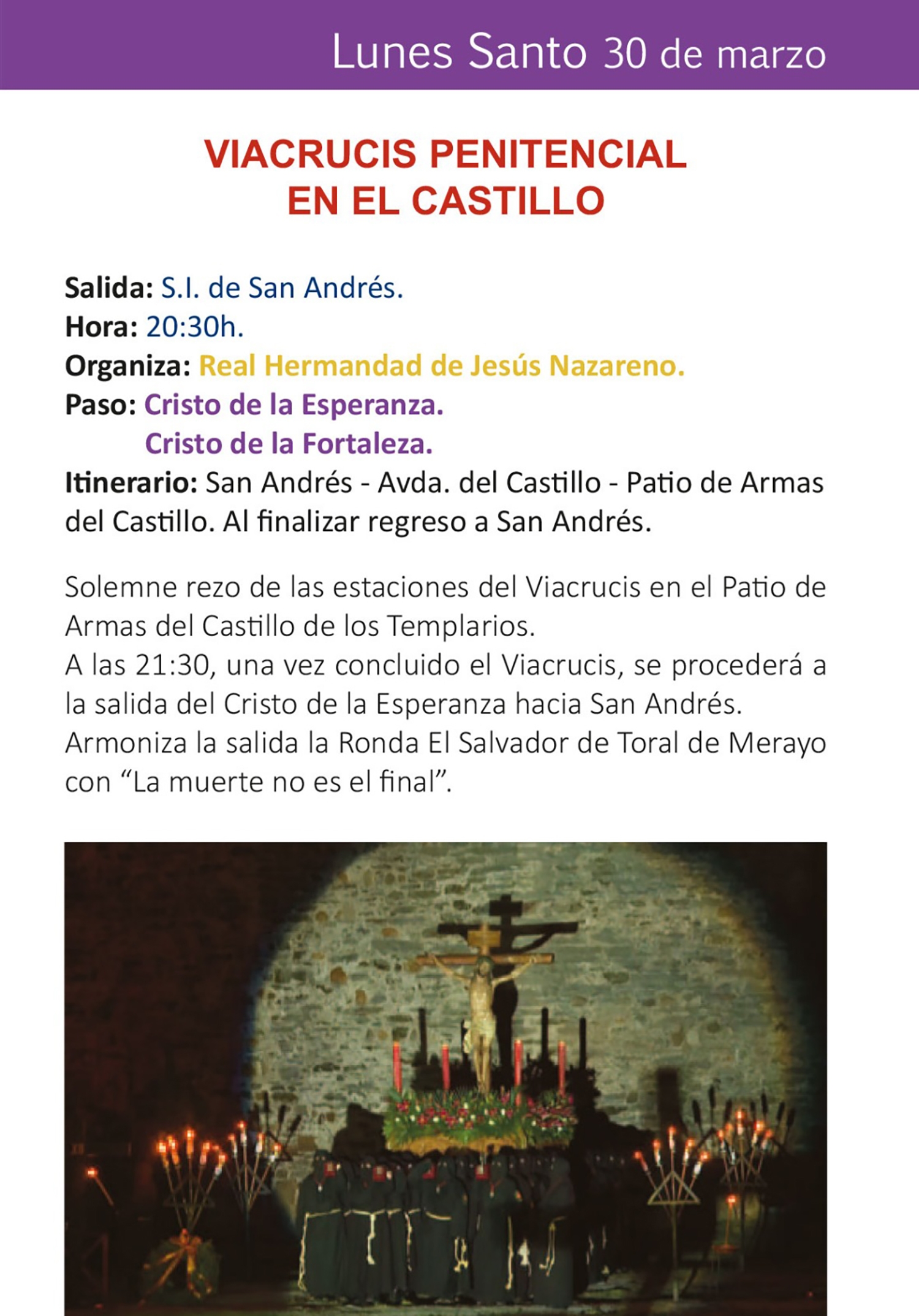 Programa lunes 30