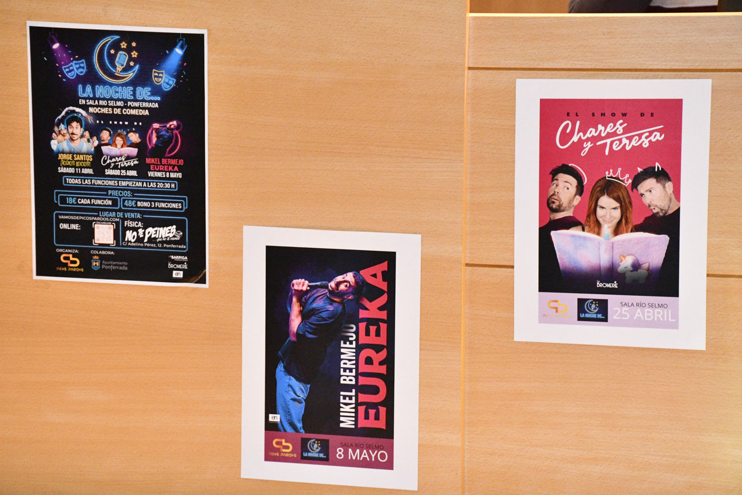 Carteles de “Noches de Comedia” 