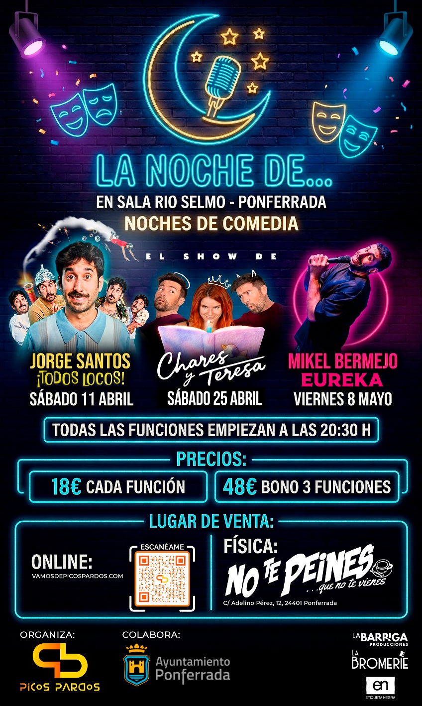 Cartel de "Noches de Comedia"