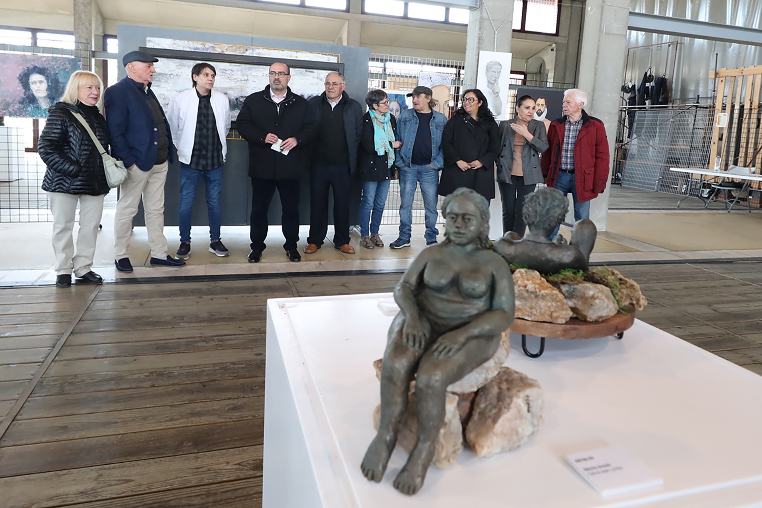 Presentación de la exposición de pintura y escultura de la Asociación de Pintores del Bierzo en el Museo del Ferrocarril de Ponferrada Presentación de la exposición de pintura y escultura de la Asociación de Pintores del Bierzo en el Museo del Ferrocarril de Ponferrada