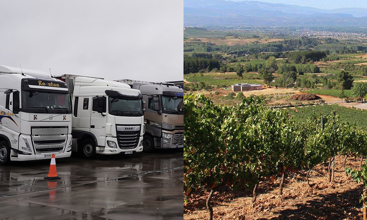 Agricultores y transportistas del Bierzo en una imagen de archivo 