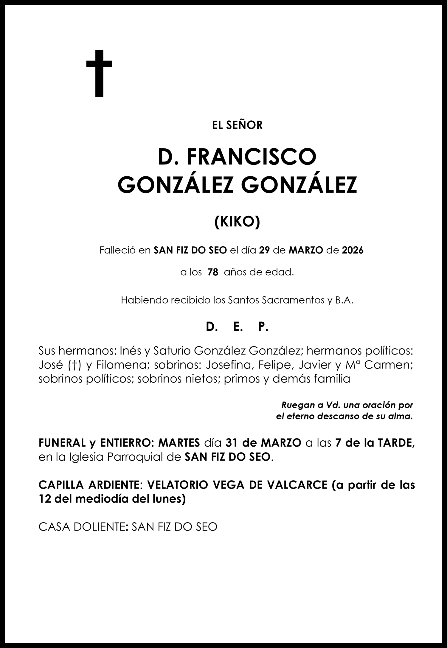 FRANCISCO GONZÁLEZ GONZÁLEZ (KIKO)